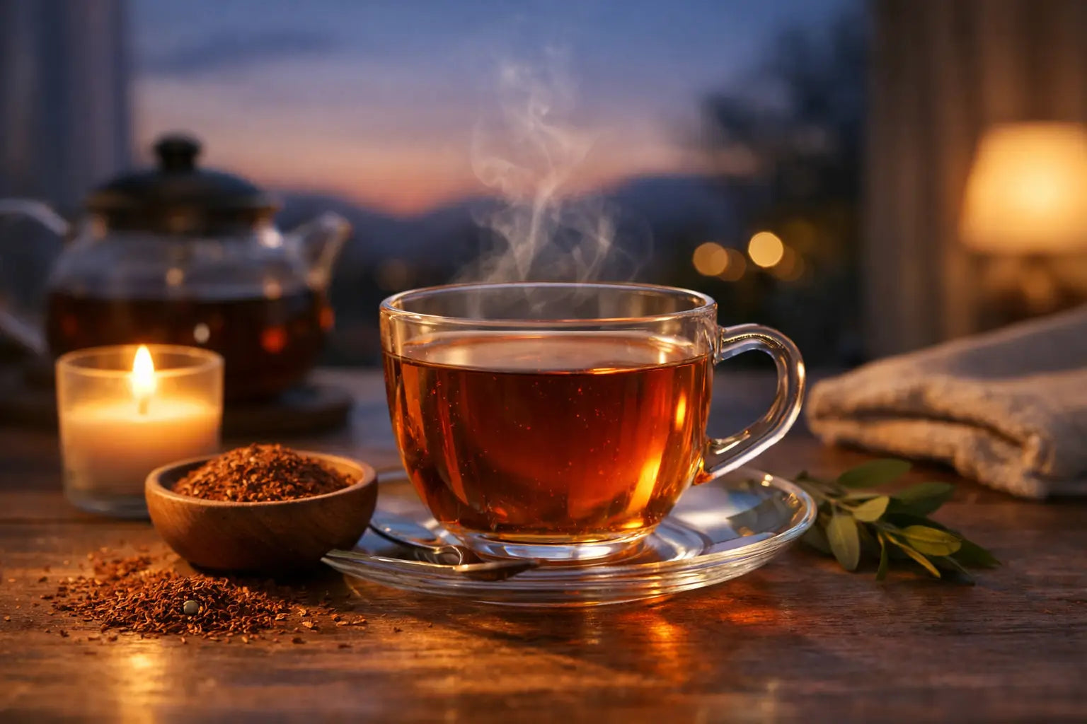 Rooibos senza caffeina per la sera